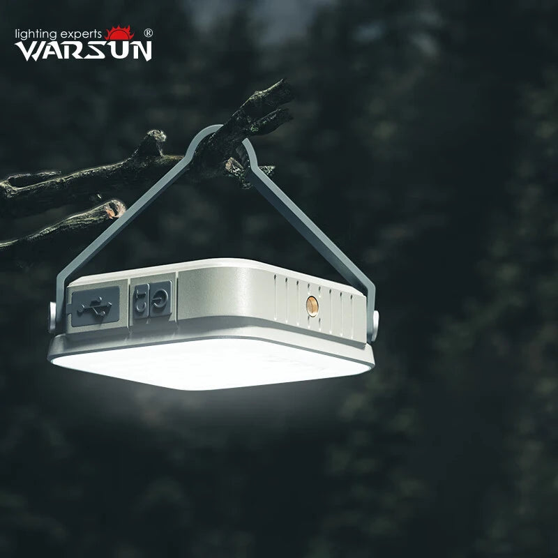 luz para acampamento impermeável e recarregável