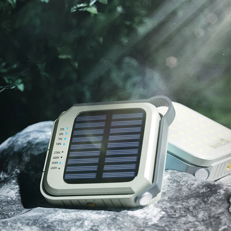 luz para acampamento impermeável e recarregável